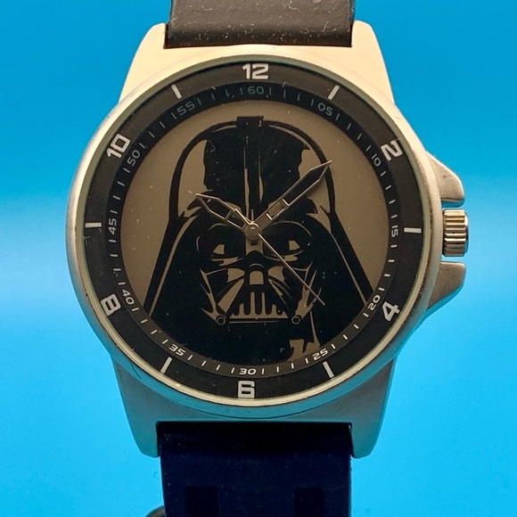 STAR WARS By ACCUTIME DARTH VADER DAR1012 Men’s Wristwatch Japan Movt Working - Picture 1 of 16